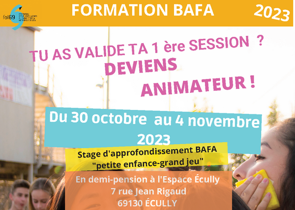 Formation BAFA | Session D'approfondissement